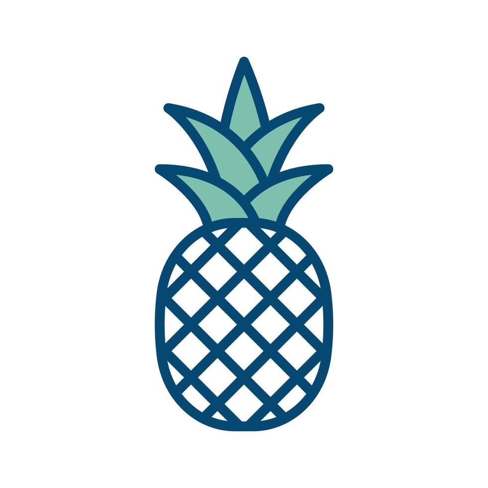 pineaple icon vector design template in white background