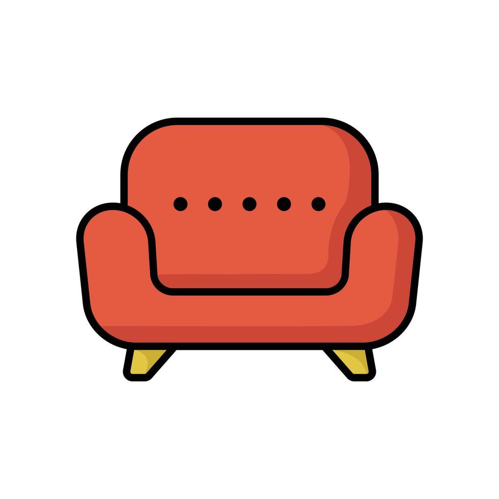 sofa icon vector design template in white background