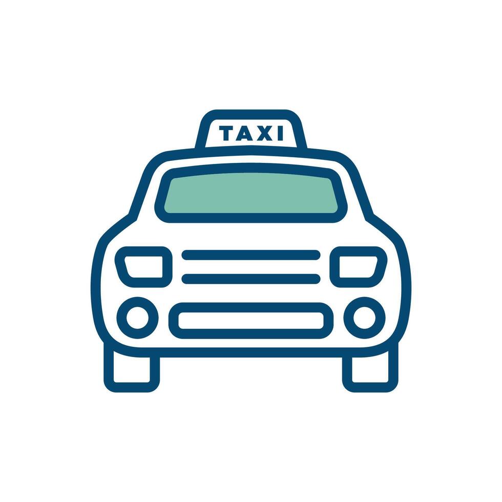 Taxi icono vector diseño modelo en blanco antecedentes