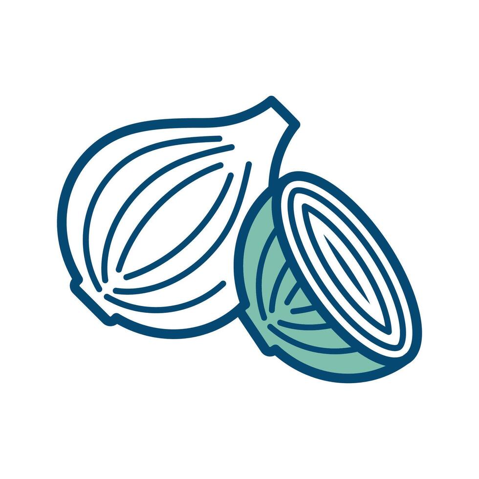 onion icon vector design template in white background
