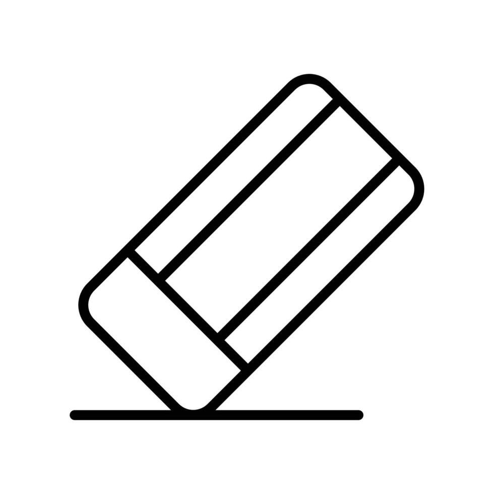 eraser icon vector design template in white background