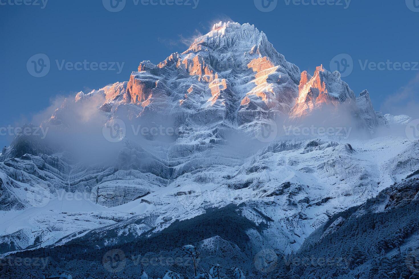 AI generated Beautiful Nature Mountain Scenery professional photography photo