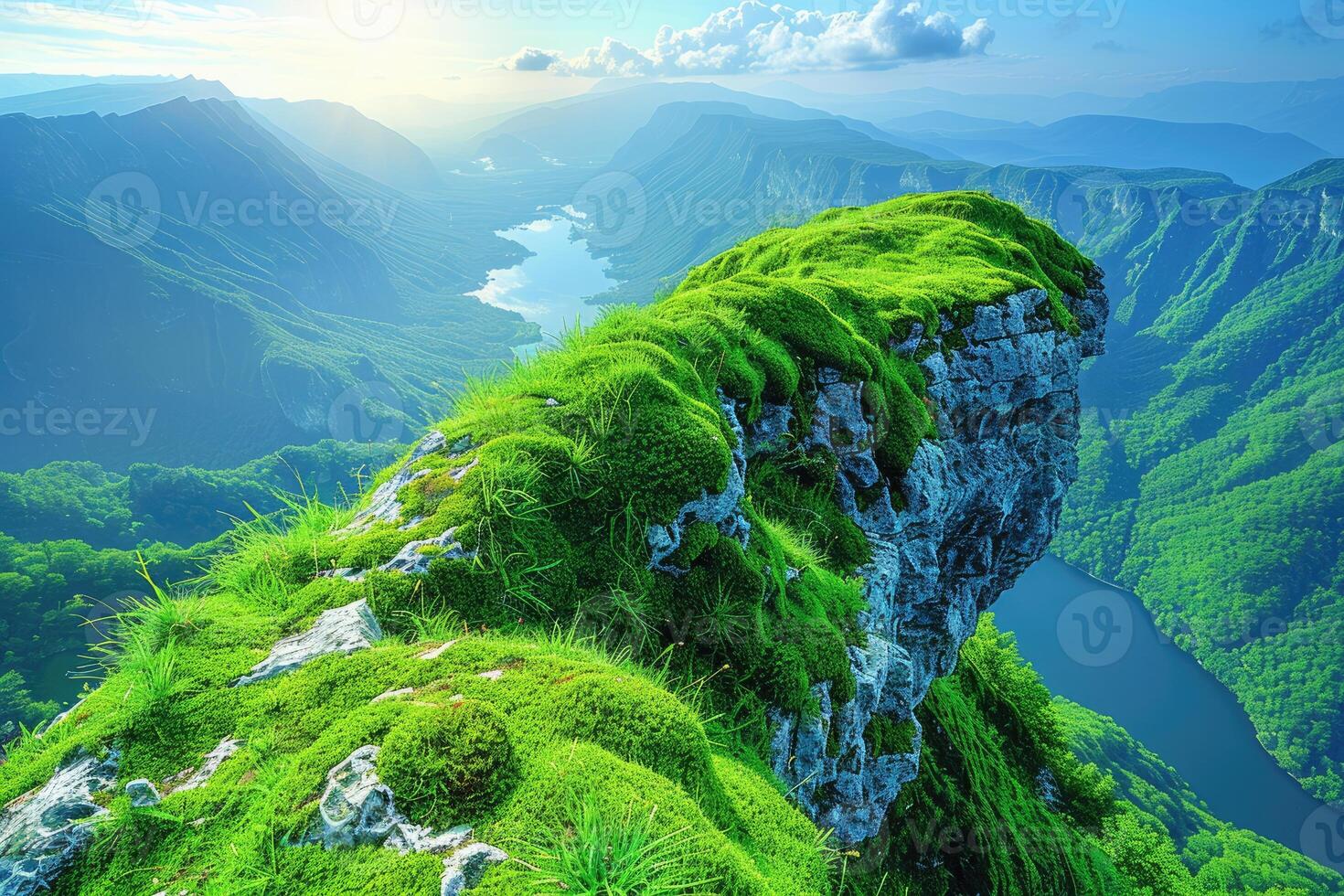 AI generated Beautiful Nature Mountain Scenery professional photography photo
