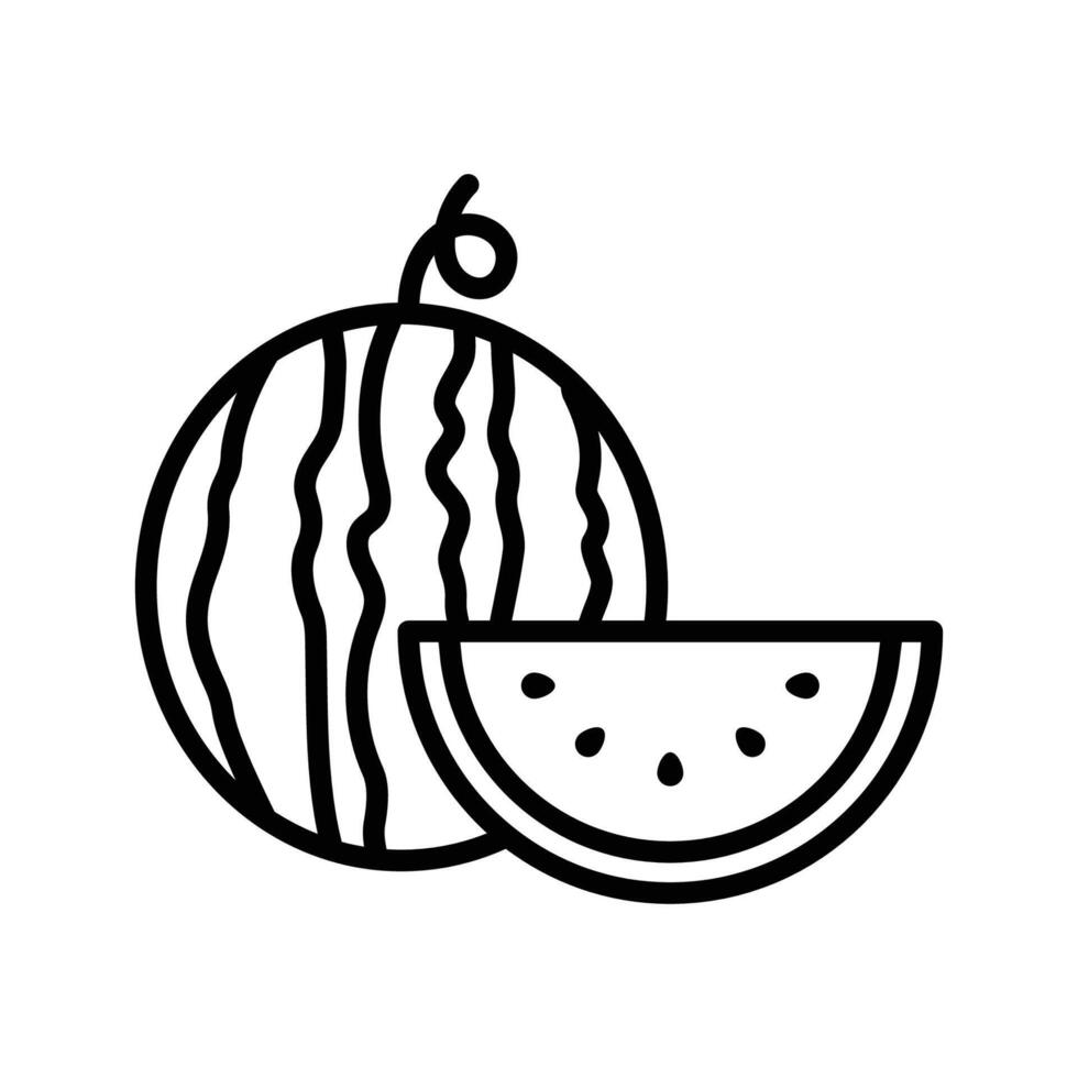 water melon icon vector design template in white background