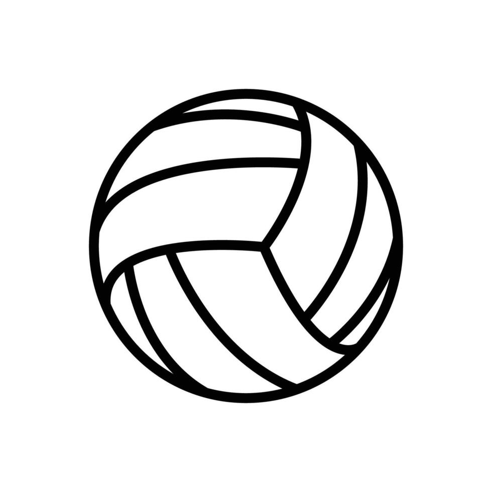 volley ball icon vector design template in white background