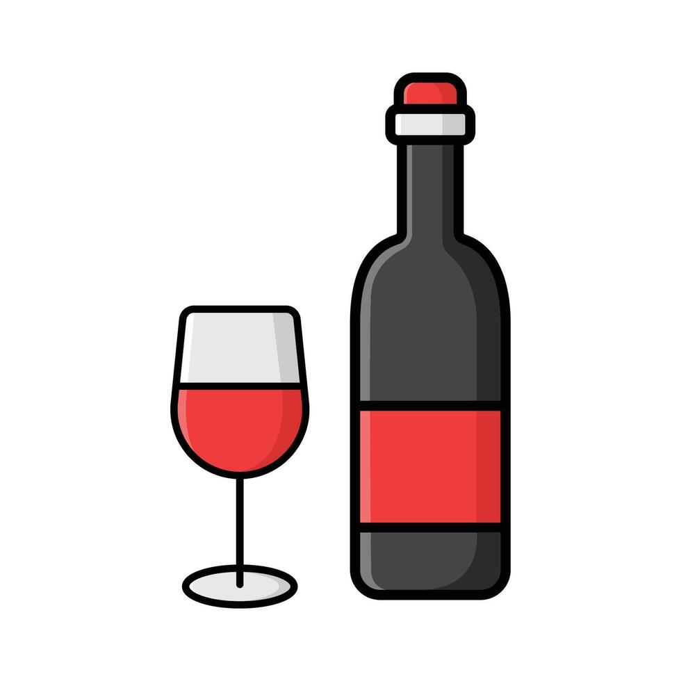 vino icono vector diseño modelo en blanco antecedentes