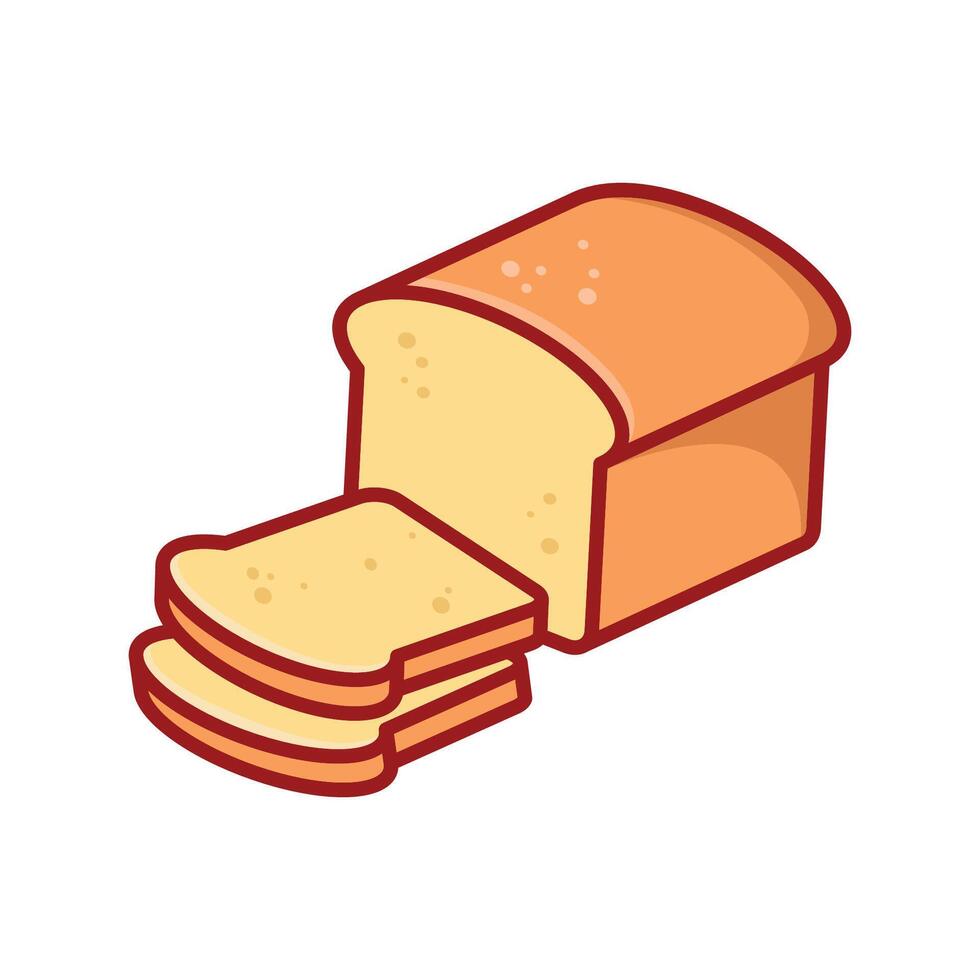 bread icon vector design template in white background