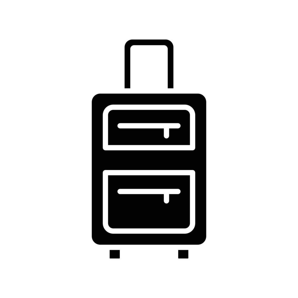 viaje bolso icono vector diseño temlate en blanco antecedentes