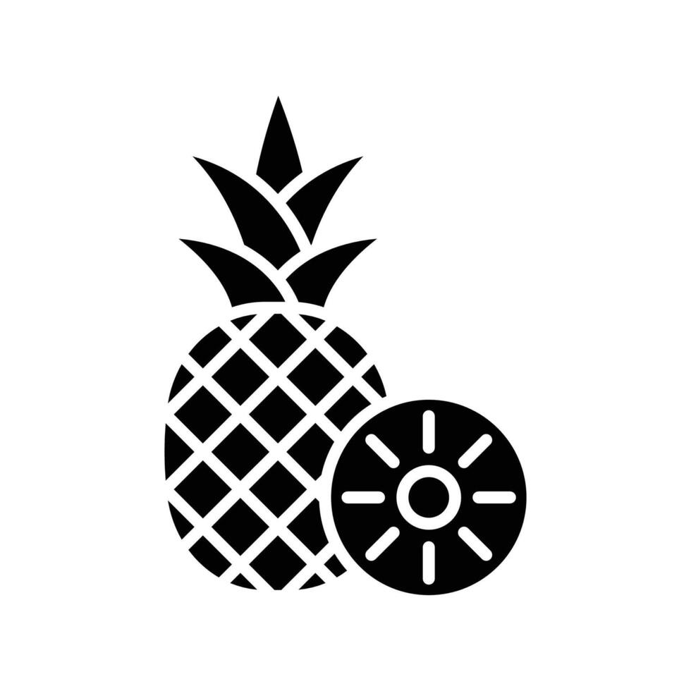 pineaple icon vector design template in white background