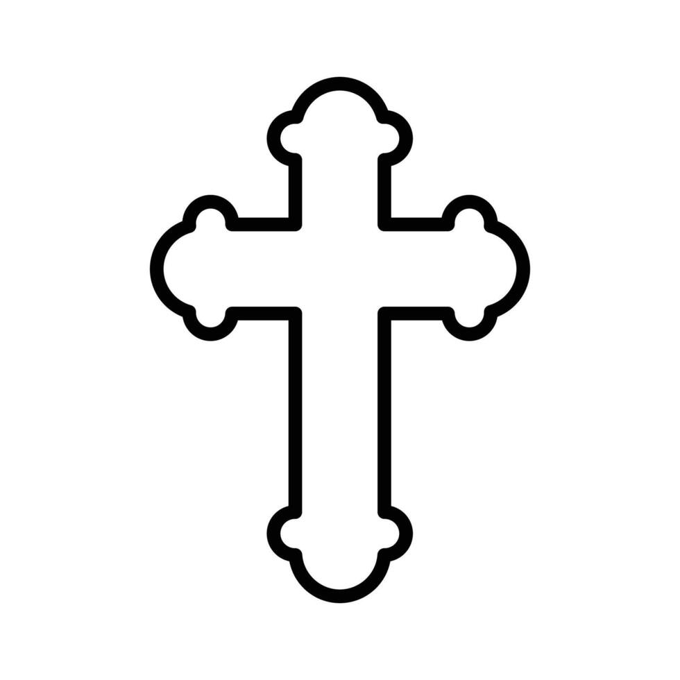 cross icon vector design template in white background