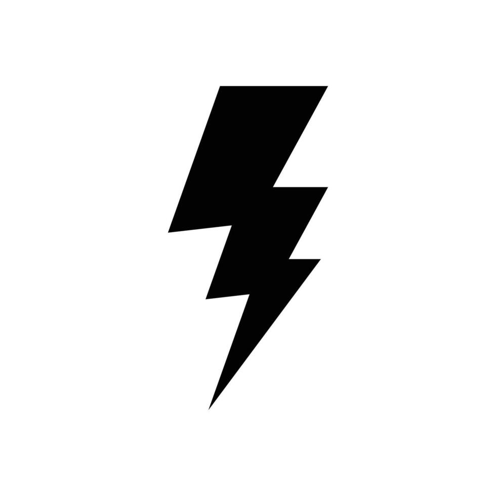 lightning bolt icon vector design template inwhite background