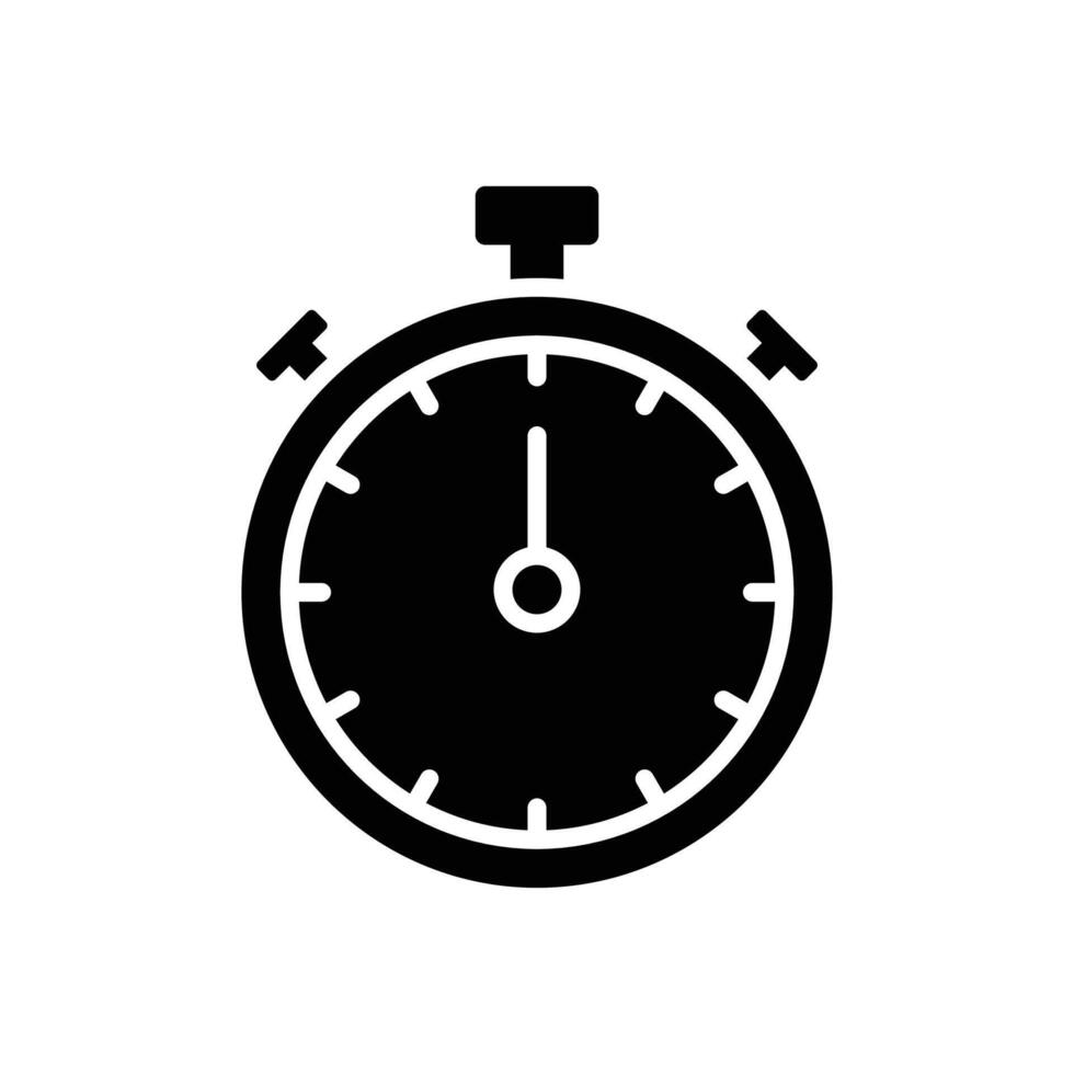 stop watch icon vector design template in white background