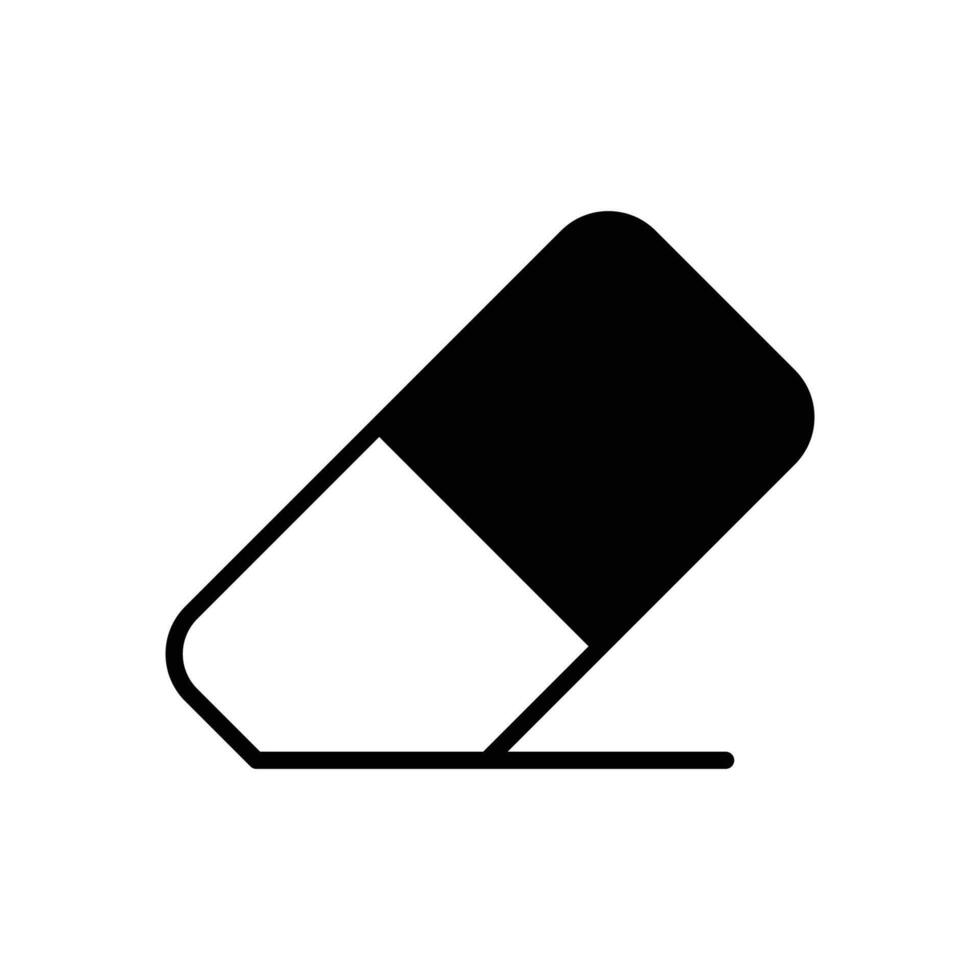 eraser icon vector design template in white background