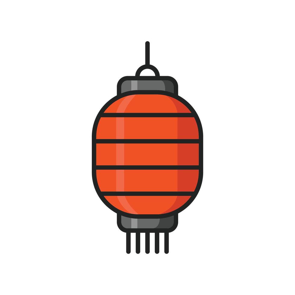 chinese lantern icon vector design template in white background