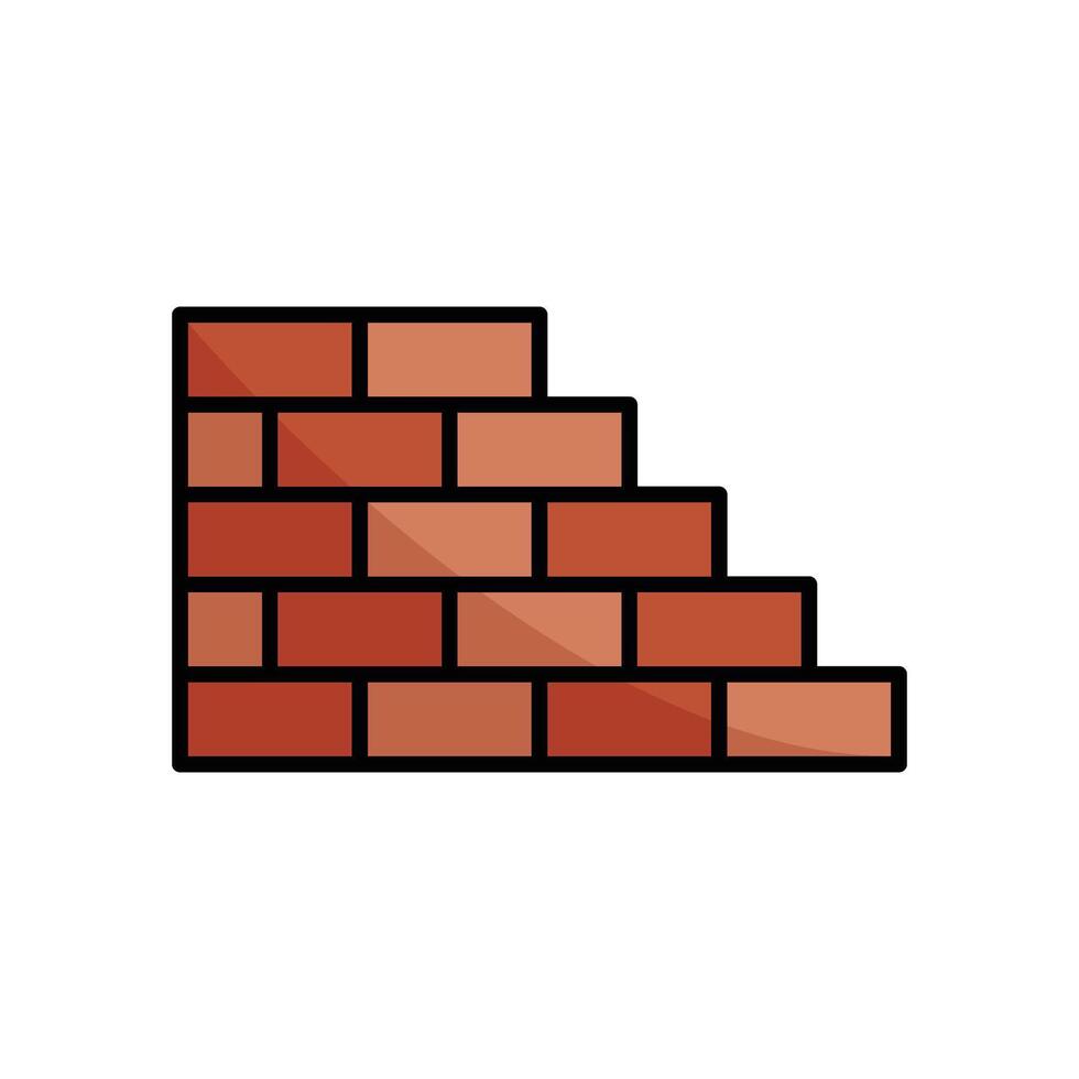 bricks icon vector design template in white background