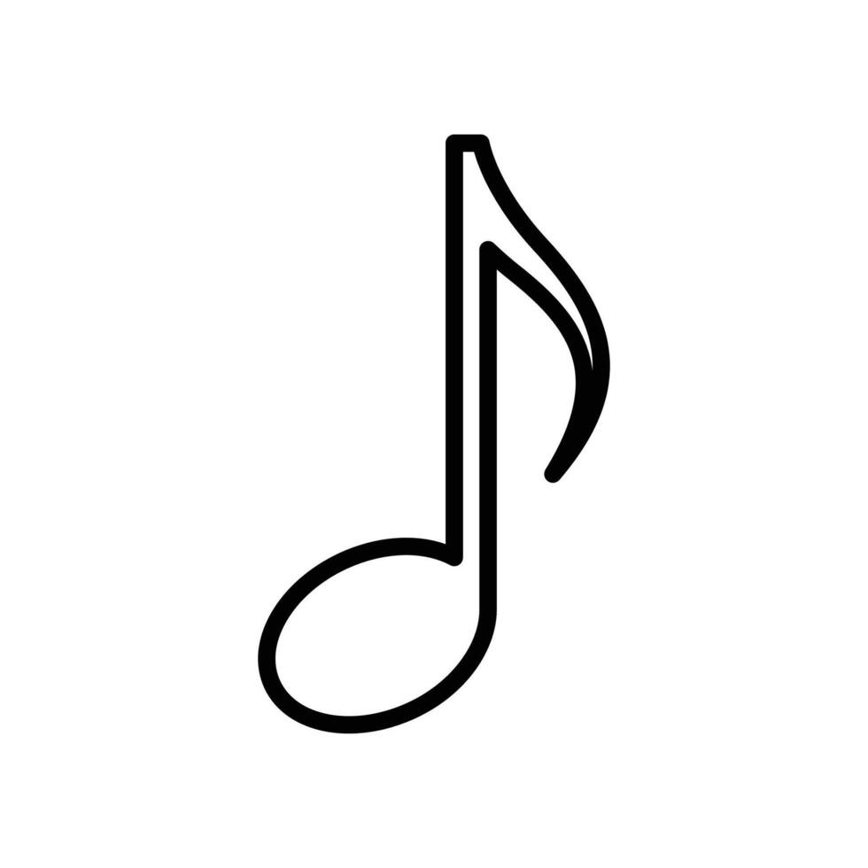 music note icon vector design template in white background