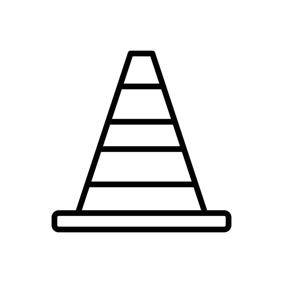 traffic cone icon vector design template in white background