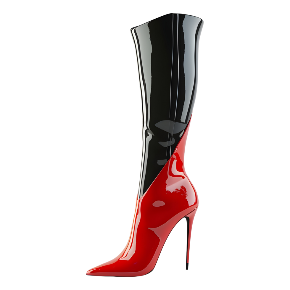 AI generated 3D Rendering of a Long Heel Shoes on Transparent Background - Ai Generated png