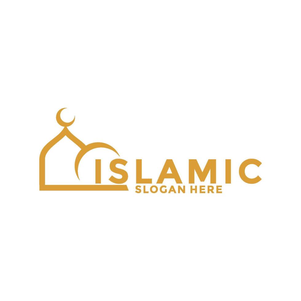 Modern Islamic Luxury Logo Vector Template, Muslim Logo Icon