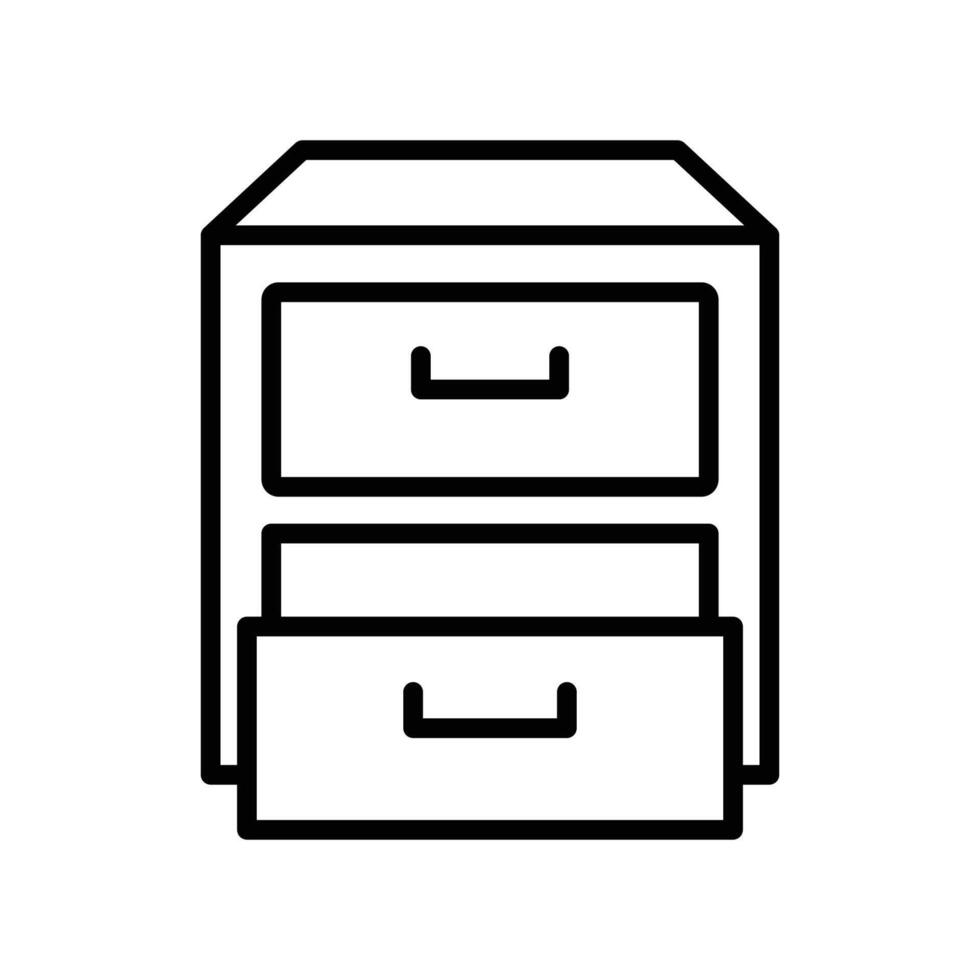 drawer icon vector design template in white background