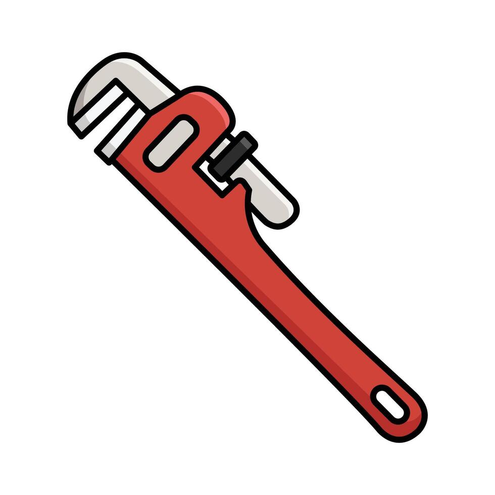 monkey wrench icon vector design template in white background