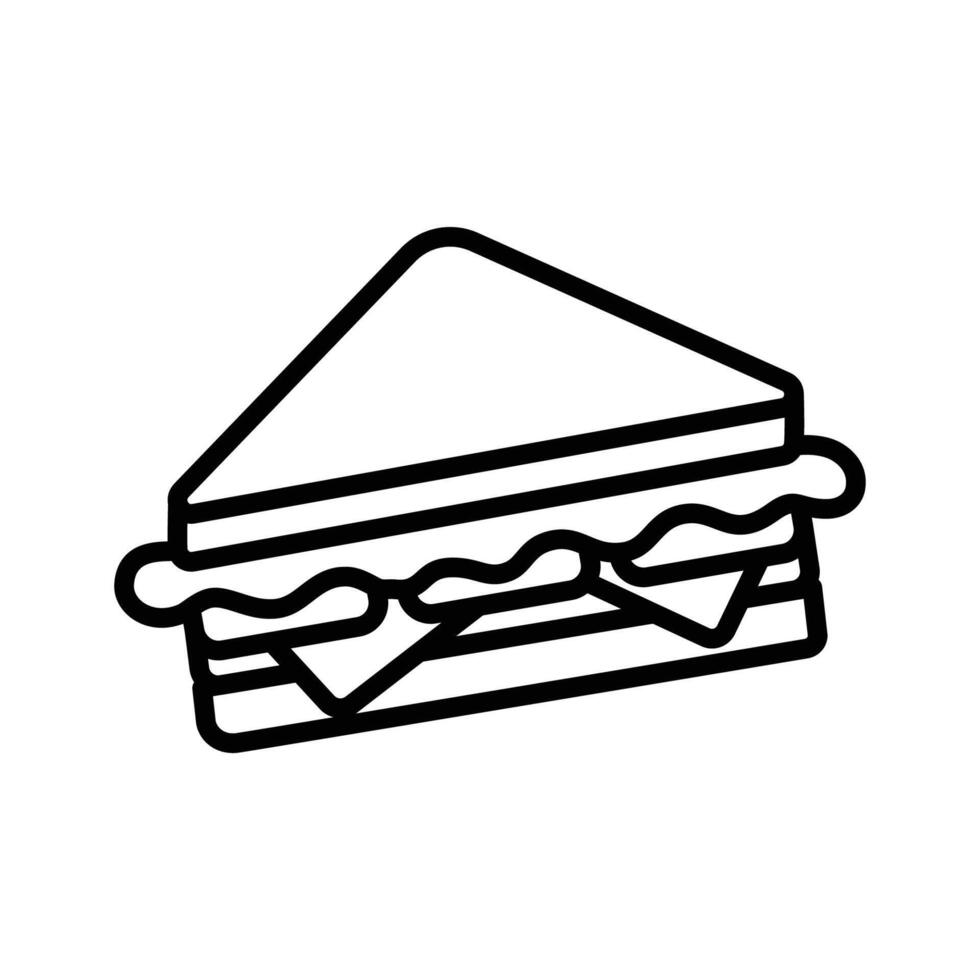 sandwich icon vector design template in white background