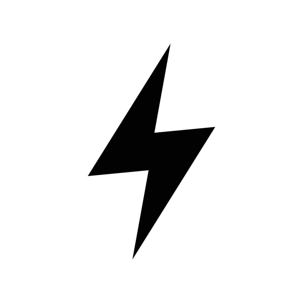 lightning bolt icon vector design template inwhite background