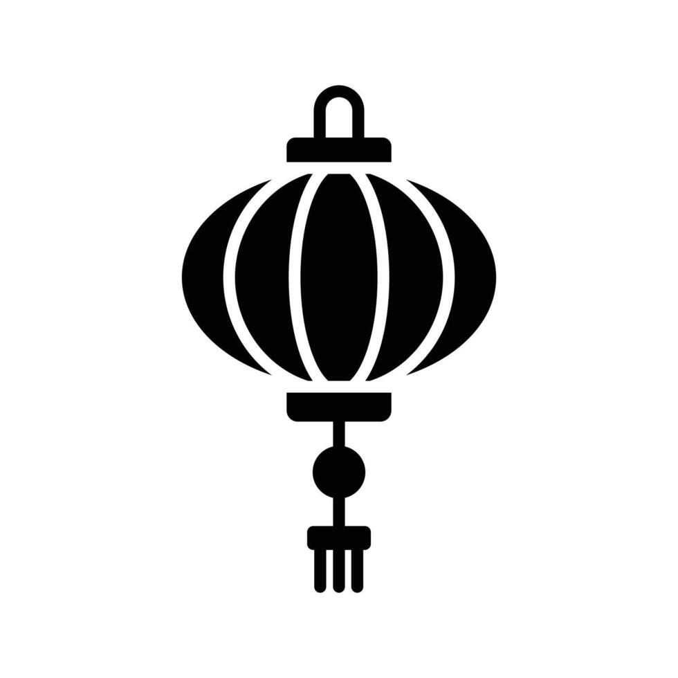 chinese lantern icon vector design template in white background