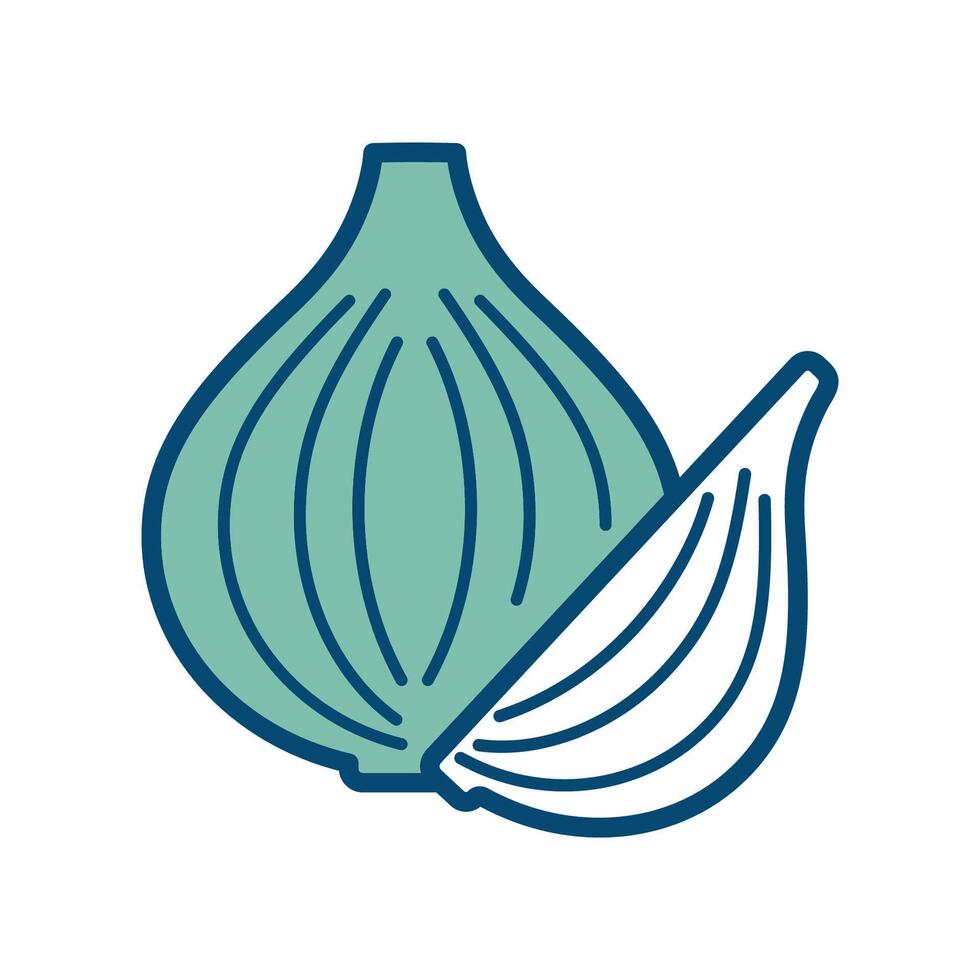 onion icon vector design template in white background