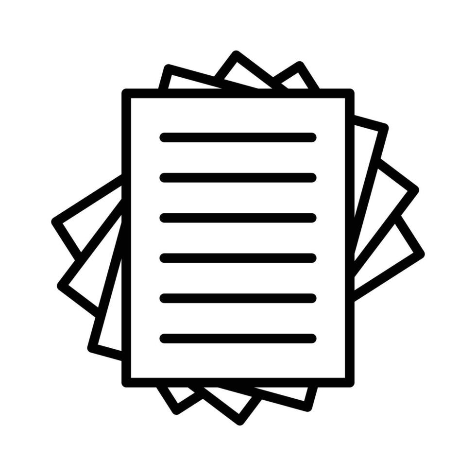 stack of paper icon vector design template in white background