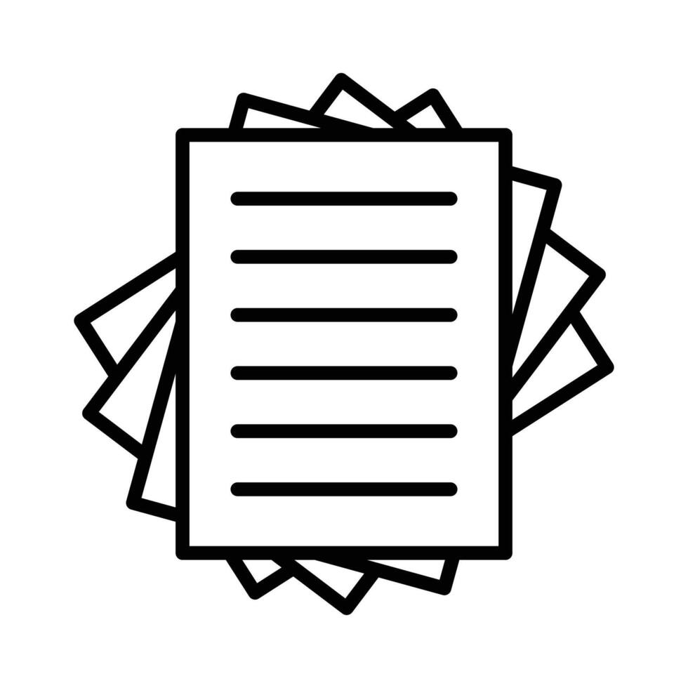 stack of paper icon vector design template in white background