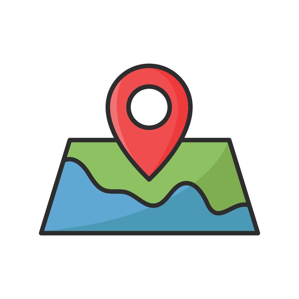 map icon vector design template in white background