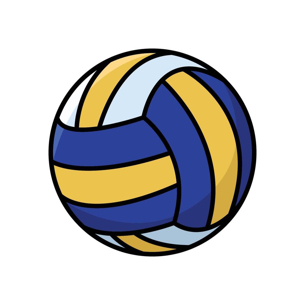 volley ball icon vector design template in white background