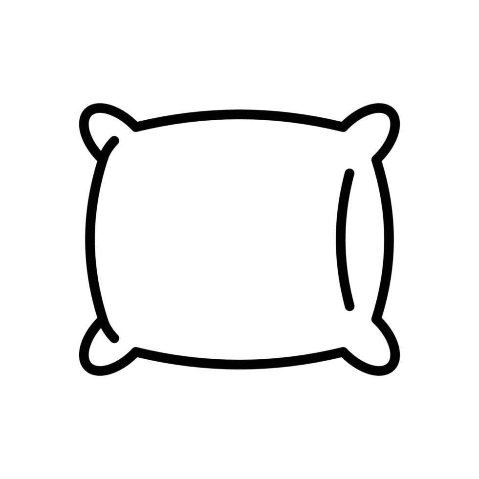 almohada icono vector diseño modelo en blanco antecedentes