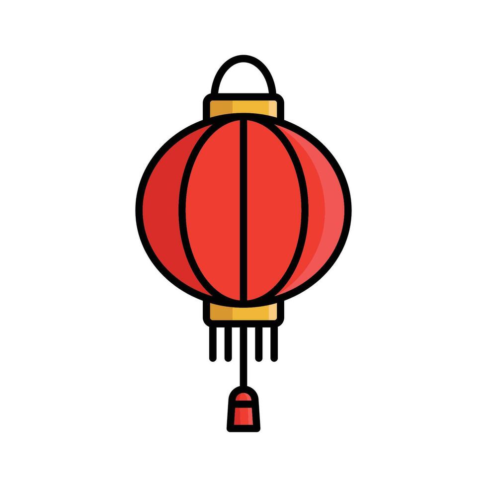 chinese lantern icon vector design template in white background