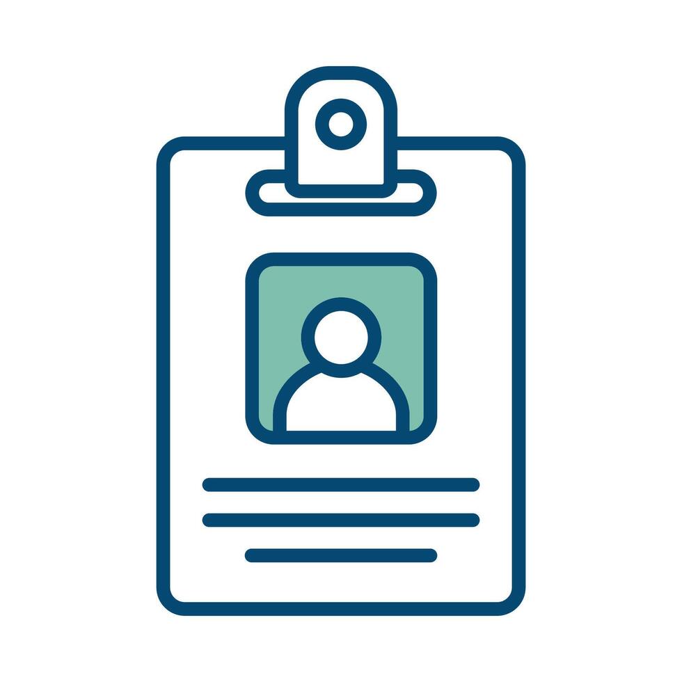 id card icon vector design template in white background