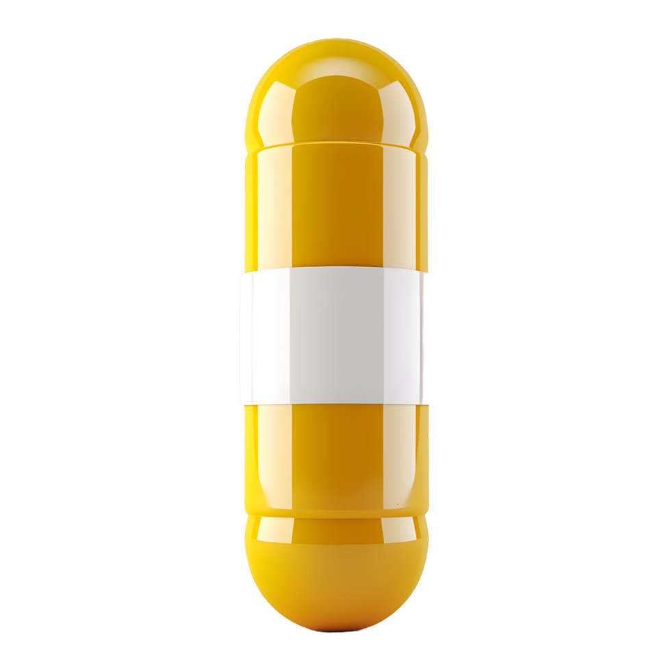 AI generated 3D Rendering of a Capsule or Pill on Transparent Background - Ai Generated png