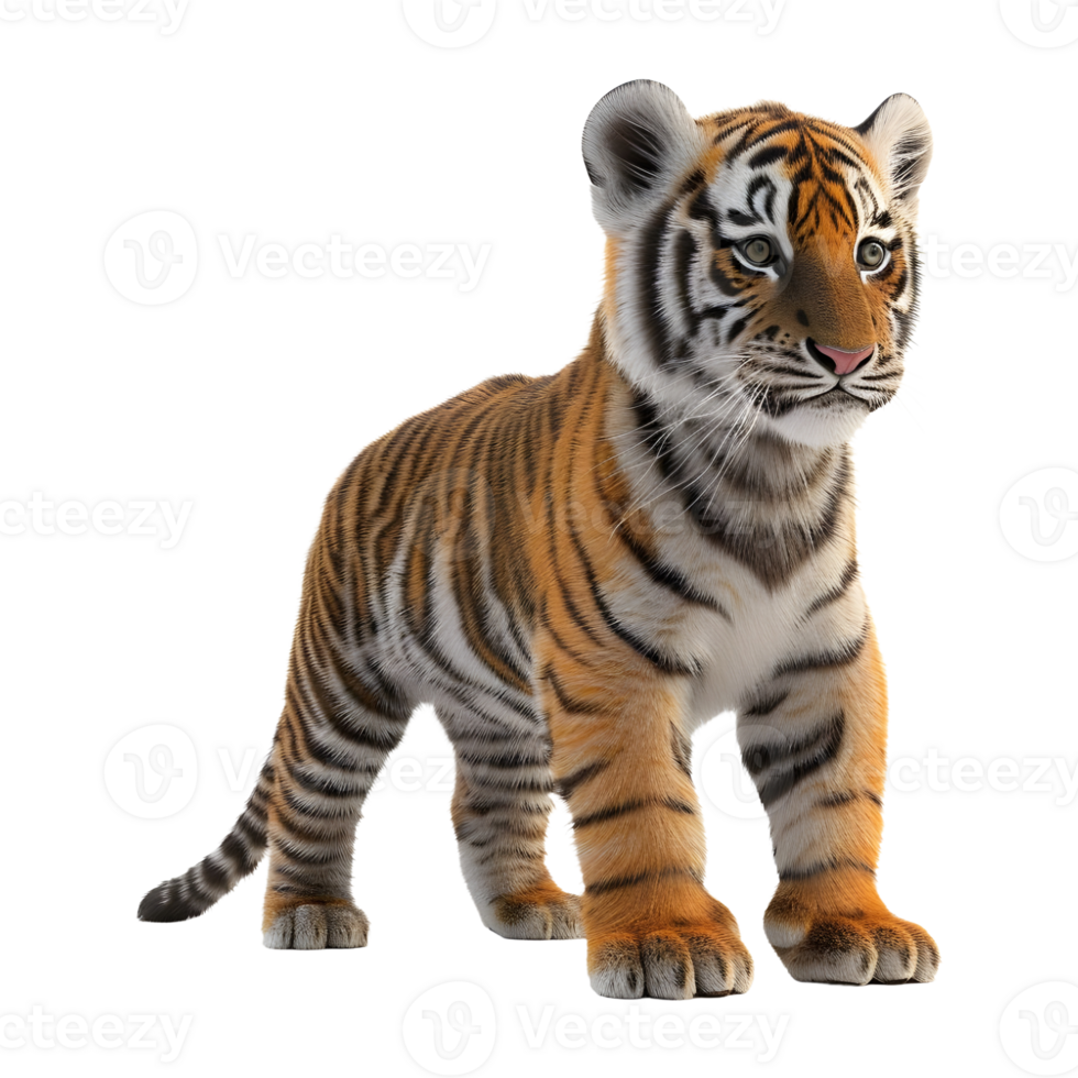 AI generated Cute Baby Lion on Transparent background - Ai Generated png