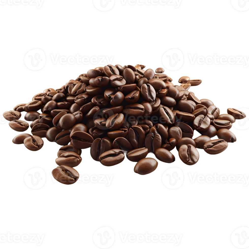 AI generated 3D Rendering of a Coffee Beans on Transparent Background - Ai Generated png