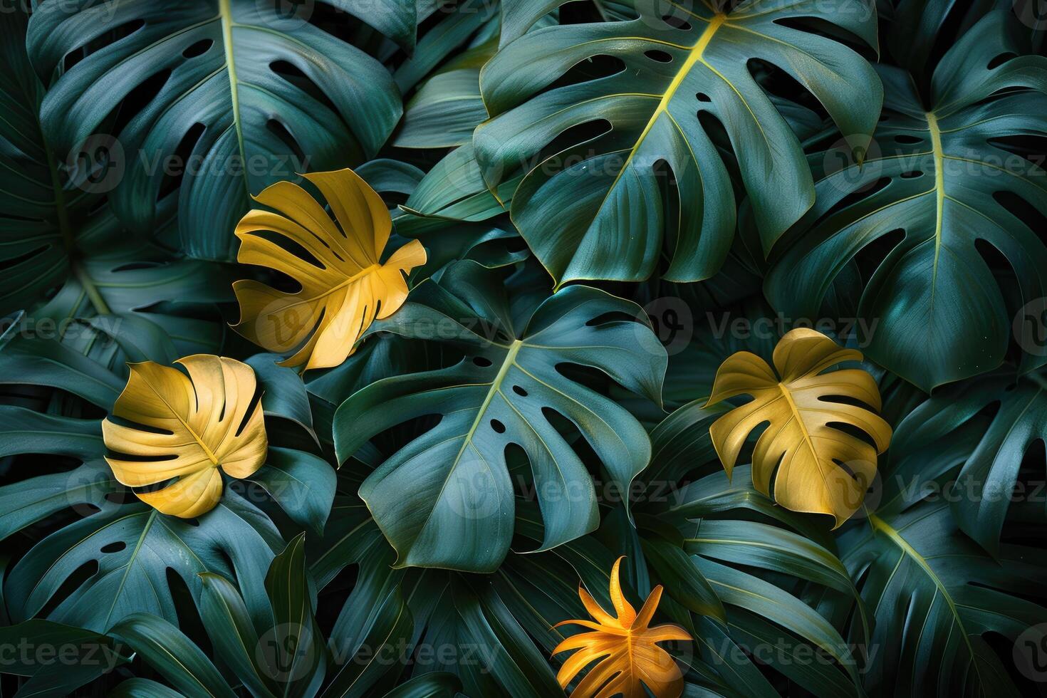 AI generated Tropical Leaves Foliage Plant Bush professional photography photo