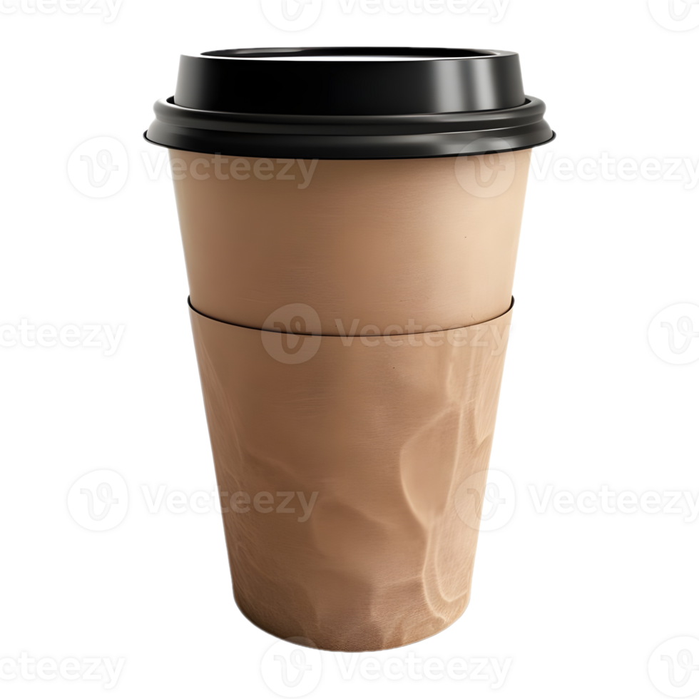 AI generated 3D Rendering of a Coffee Cup on Transparent Background - Ai Generated png
