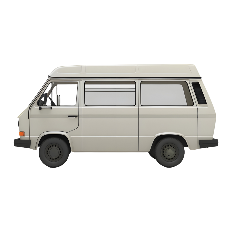 AI generated Vintage Van on Transparent background - Ai Generated png