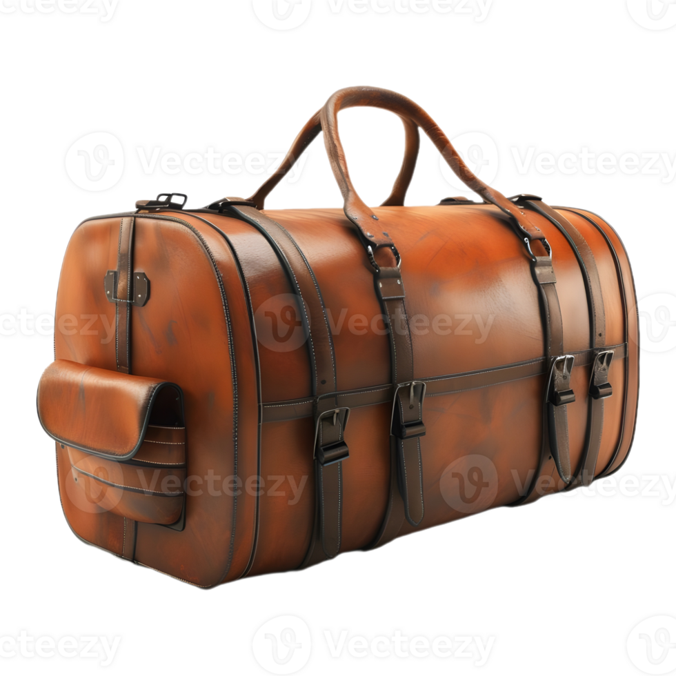 AI generated 3D Rendering of a Travel Bag on Transparent Background - Ai Generated png