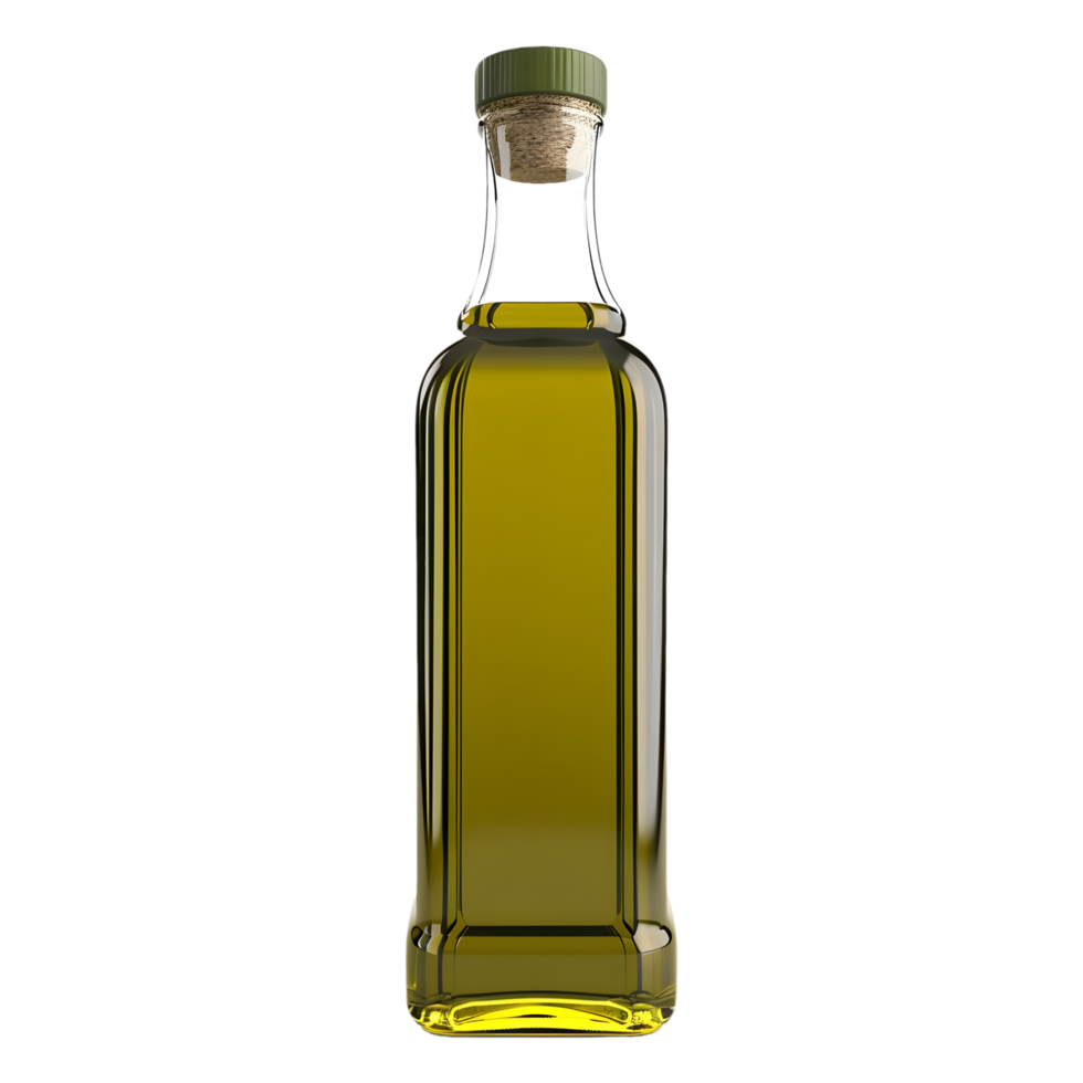 AI generated Olive Oil Bottle on Transparent background - Ai Generated png