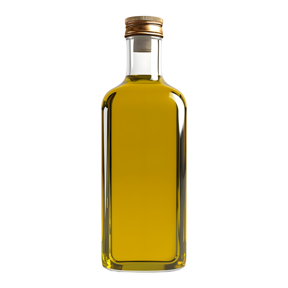 AI generated Olive Oil Bottle on Transparent background - Ai Generated png
