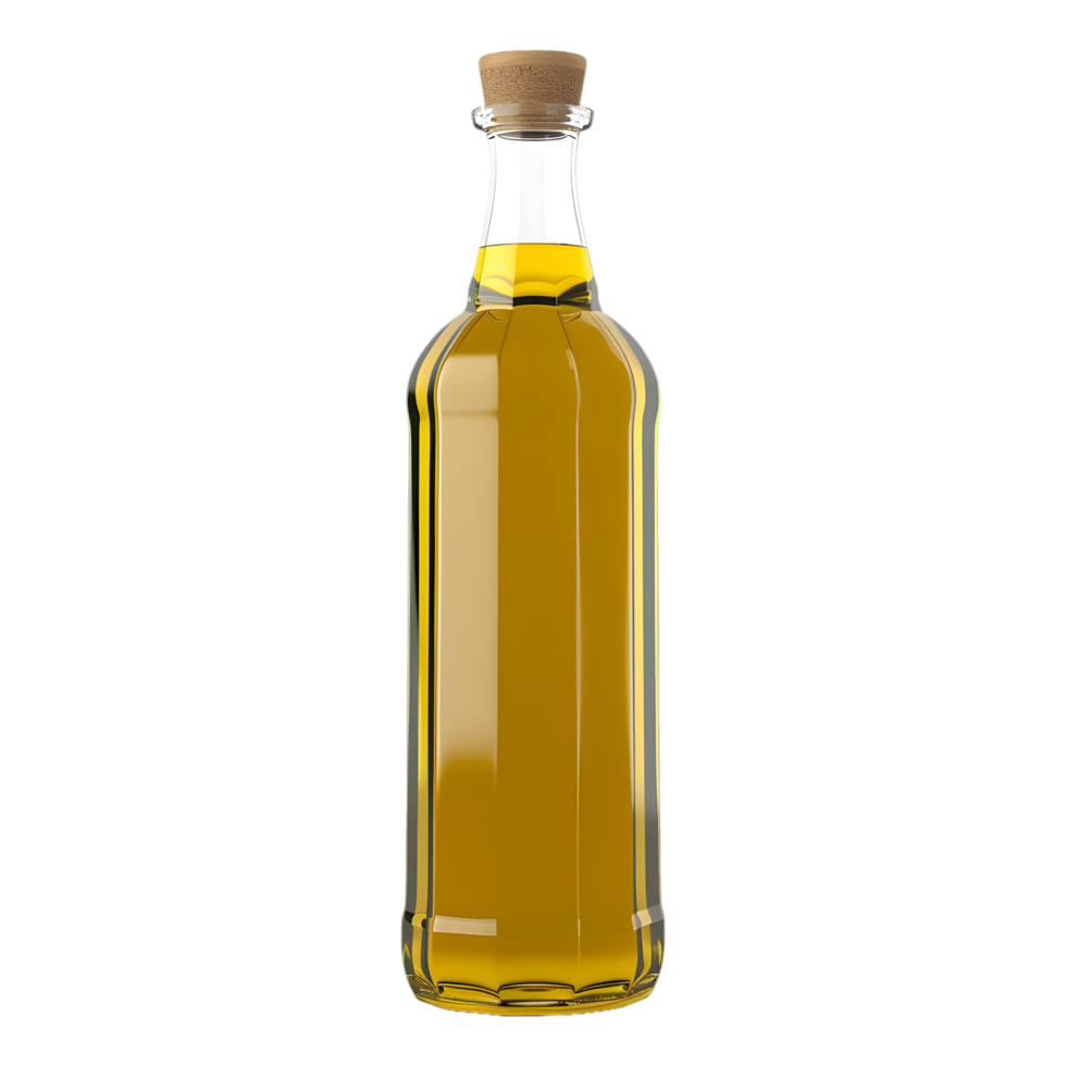 AI generated Olive Oil Bottle on Transparent background - Ai Generated png