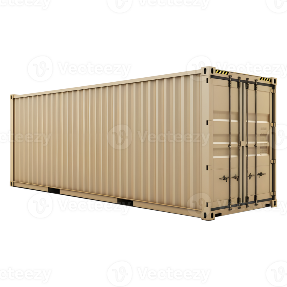 AI generated Shipping Container on Transparent background - Ai Generated png