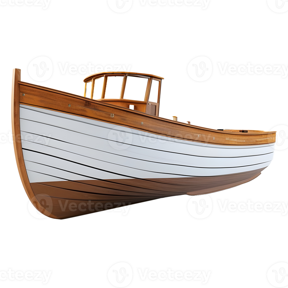 AI generated Ocean Boat on Transparent background - Ai Generated png