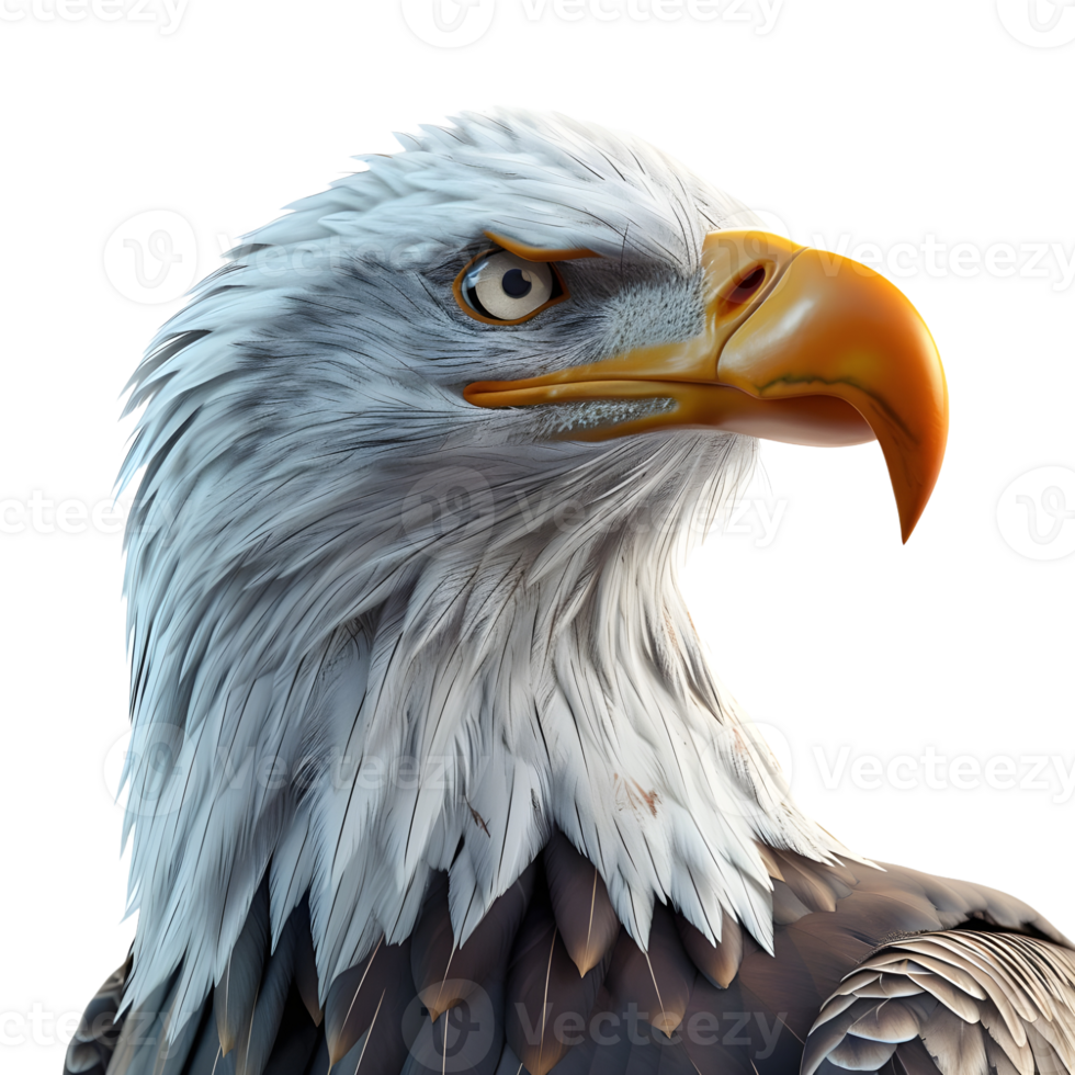 AI generated American Eagle on Transparent background - Ai Generated png
