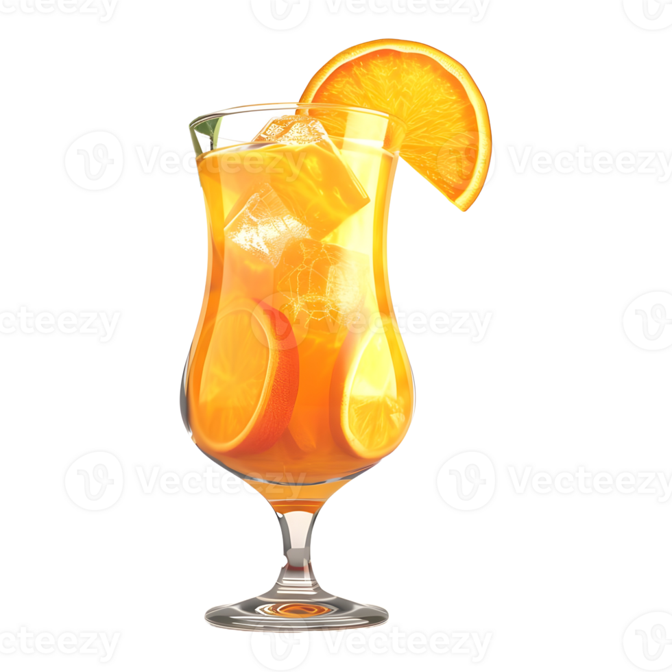 AI generated Orange Juice on Transparent background - Ai Generated png